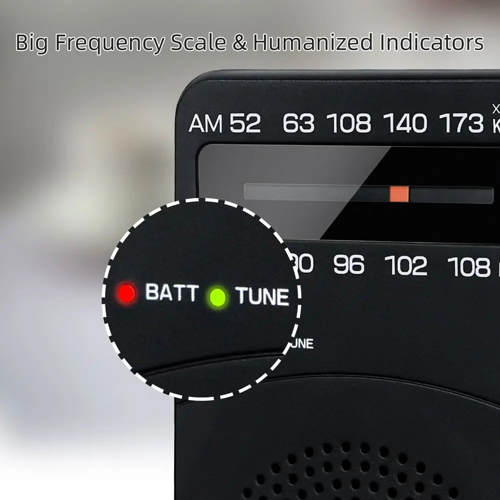 Mini Radio FM/AM Portable de poche avec clips ceinture