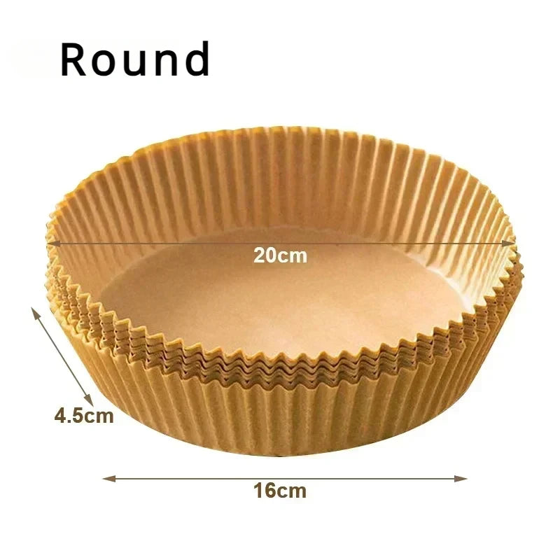 200x Papier Cuisson Sans Huile pour Air Fryer