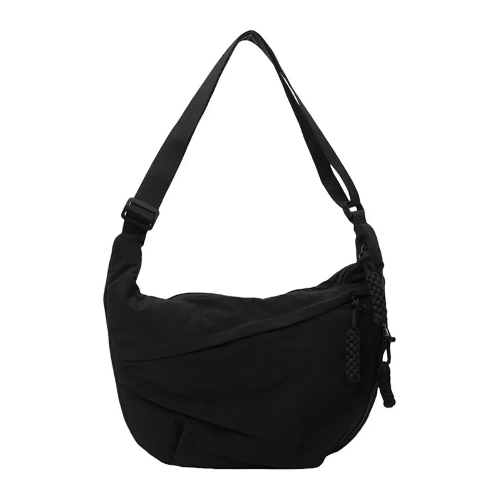 Sac Banane Bandoulière Femme en Toile – Grande Capacité, Légère & Imperméable