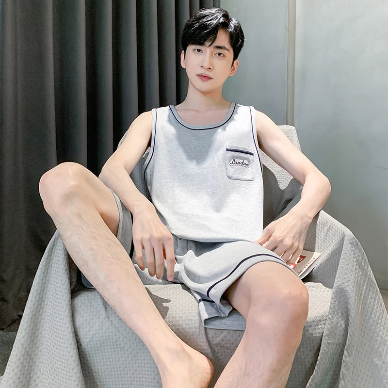 Ensemble de Nuit Décontracté Homme – Coton Doux