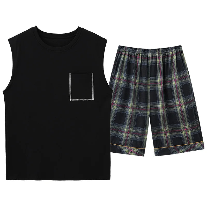 Ensemble de Nuit Décontracté Homme – Coton Doux