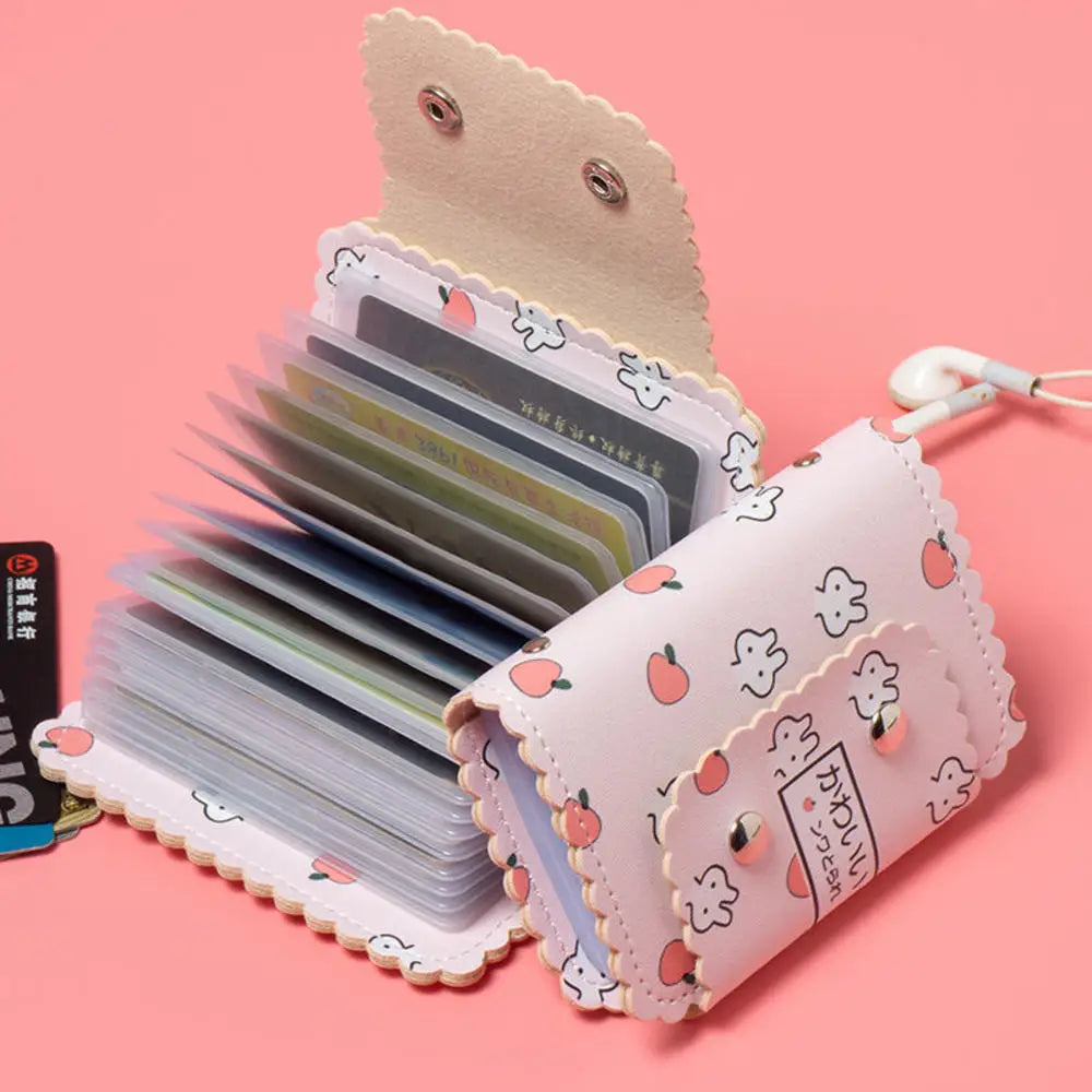 Multi-card Slot Credit Card Bag PU Leather Small Wallet Coin Purse Card Holder Wallets