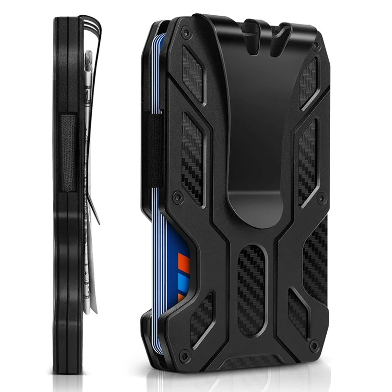 Porte-cartes ULTRA SLIM en aluminium léger - Anti-piratage