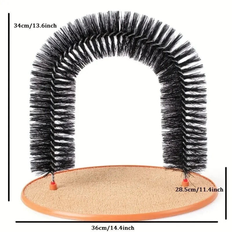 Arc de Massage pour Chat - Brosse Auto-Toilettage