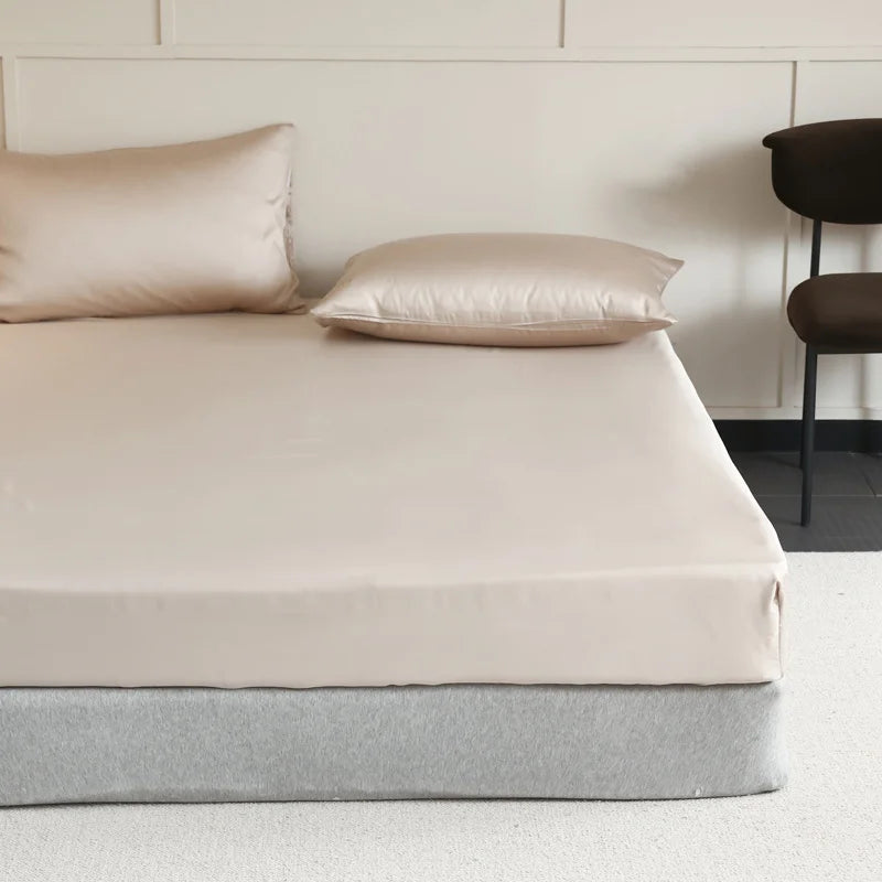 Drap Housse Luxueuse en Soie de Mûrier - 14 Tailles