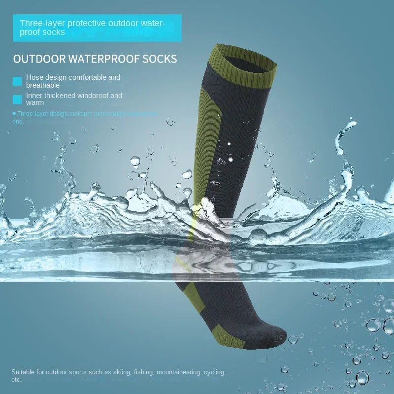 Chaussettes Imperméables Hautes pour Randonnée