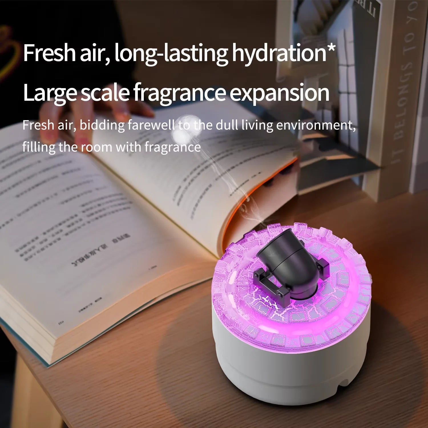 Humidificateur d'Aromathérapie Design Canon Volcanique