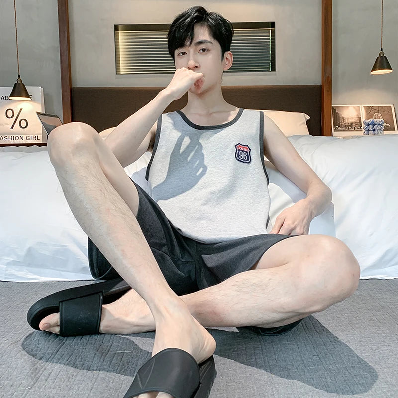 Ensemble de Nuit Décontracté Homme – Coton Doux