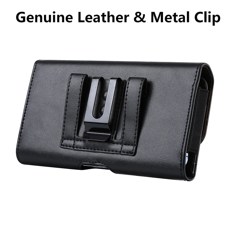 Pochette avec Clip de Ceinture en Cuir PU