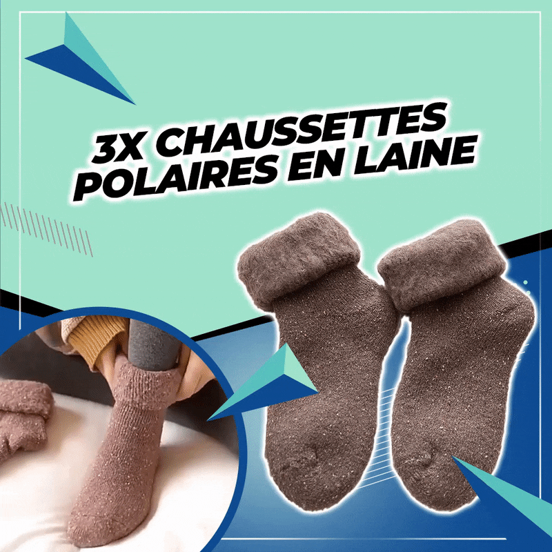 3x Chaussettes polaires en laine - DealValley
