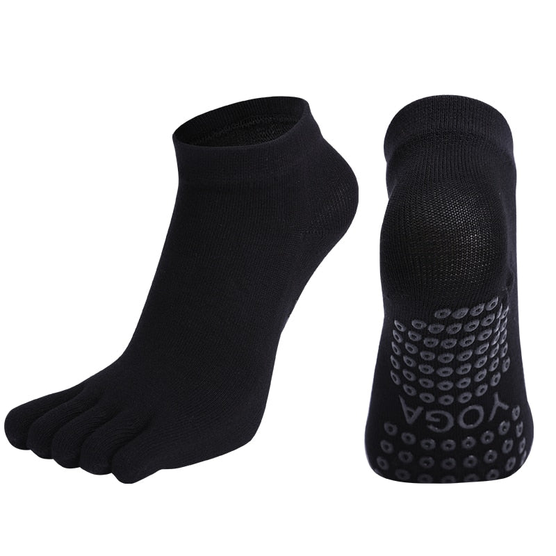 2x Chaussettes doigts antidérapantes