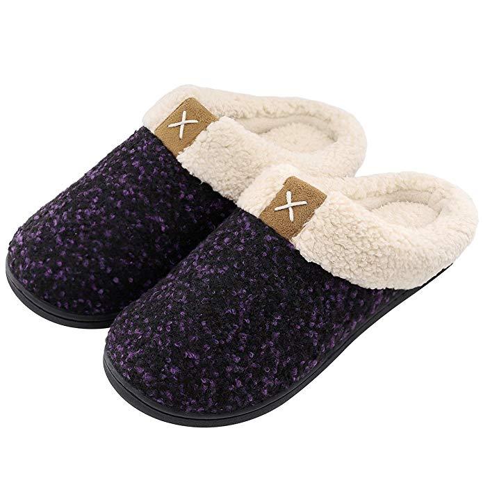 Chaussons  d'hiver en mousse à mémoire de forme - DealValley