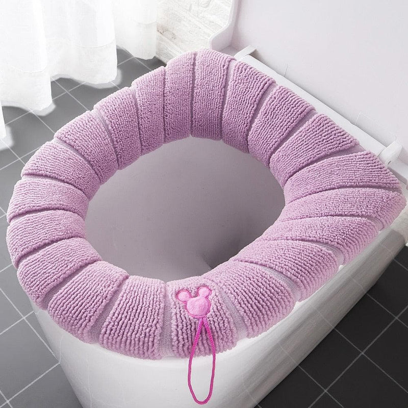 Couverture de siège de toilette chaude d'hiver