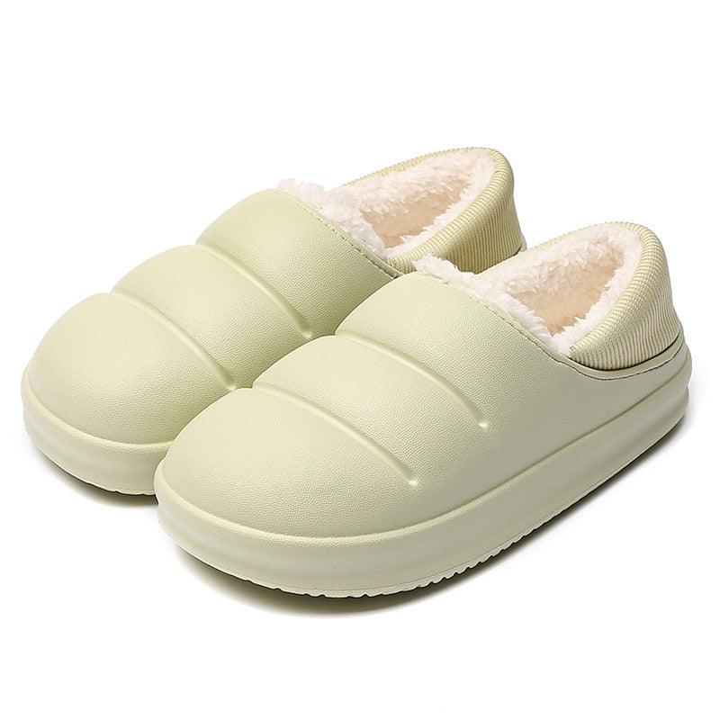 Chaussons mixte intérieur fourrure antidérapants