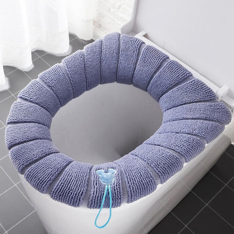 Couverture de siège de toilette chaude d'hiver
