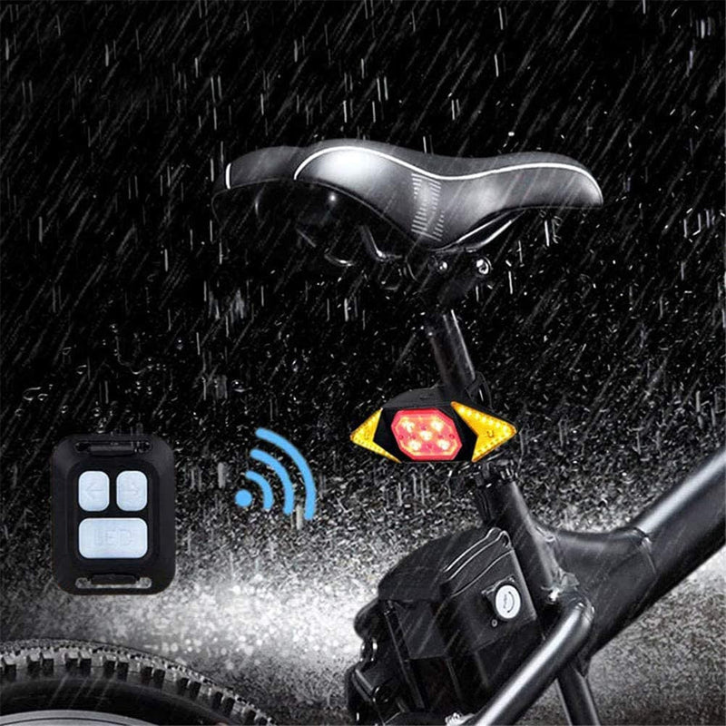 Feu arrière LED pour vélo avec télécommande
