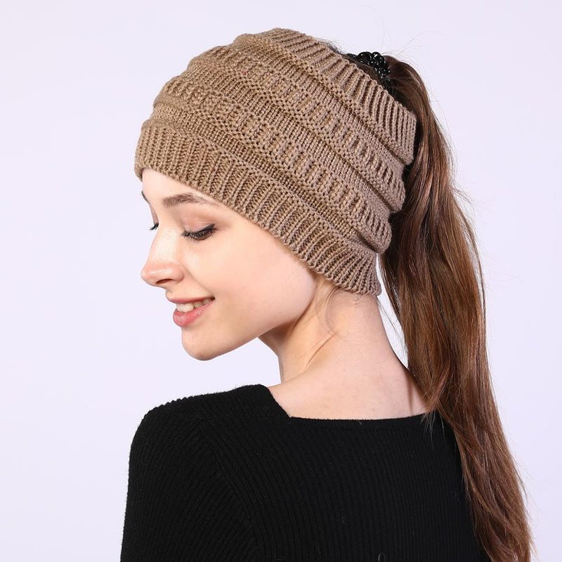 Bonnet en crochet queue de cheval - DealValley