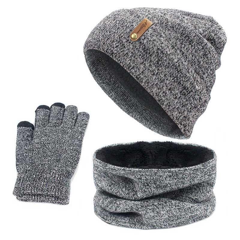 Ensemble bonnet, écharpe & gants - Mixte - DealValley