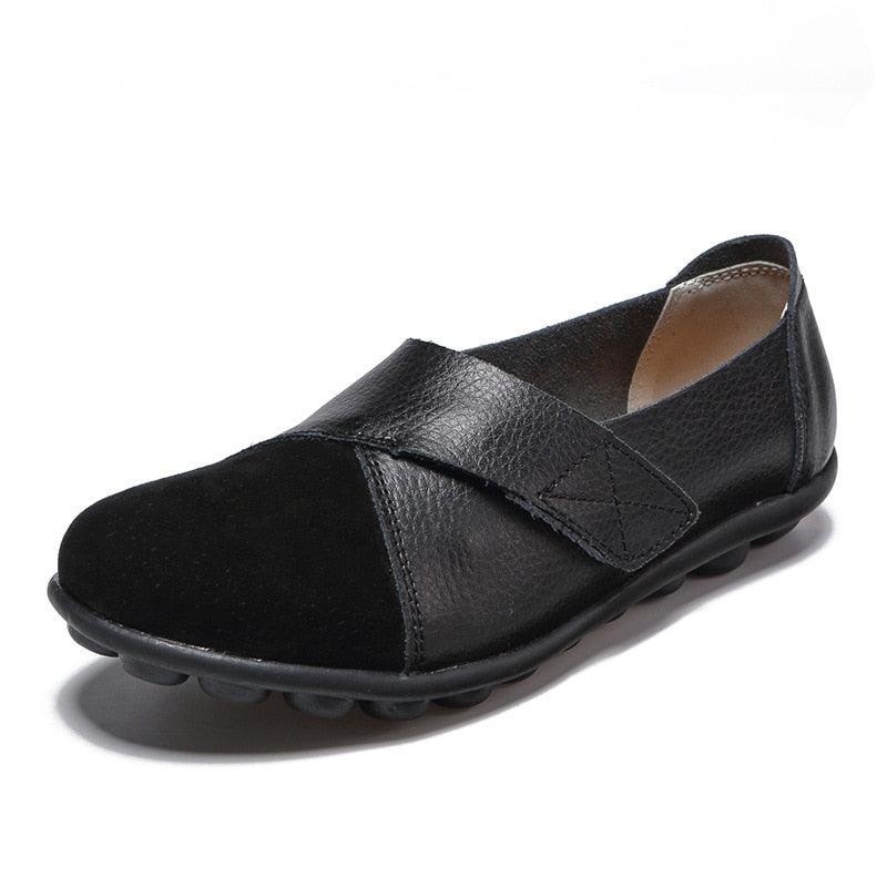 Maddy - Mocassins orthopédiques en cuir femme - DealValley