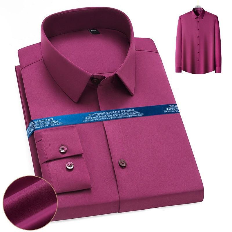 Chemise confortable en coton extensible - DealValley
