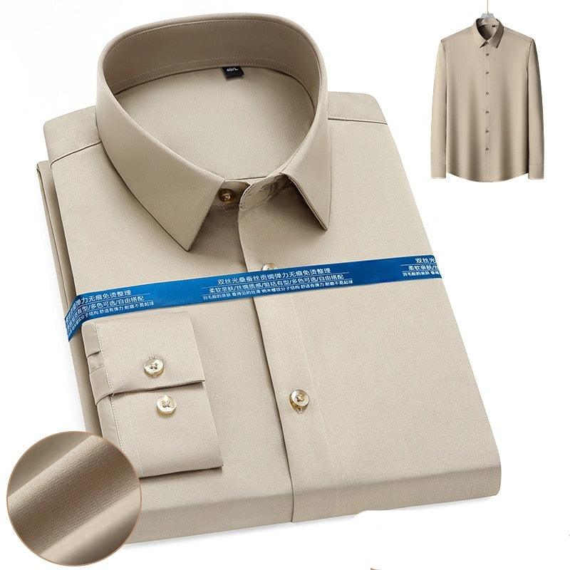Chemise confortable en coton extensible - DealValley