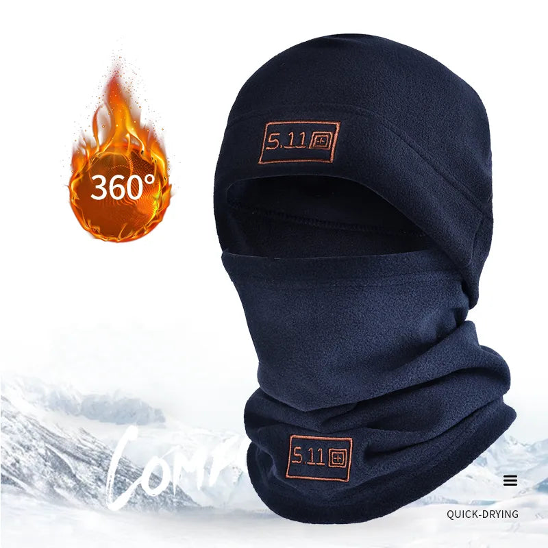 Cagoule Thermique polaire pour Homme - Bonnet + Cache-cou