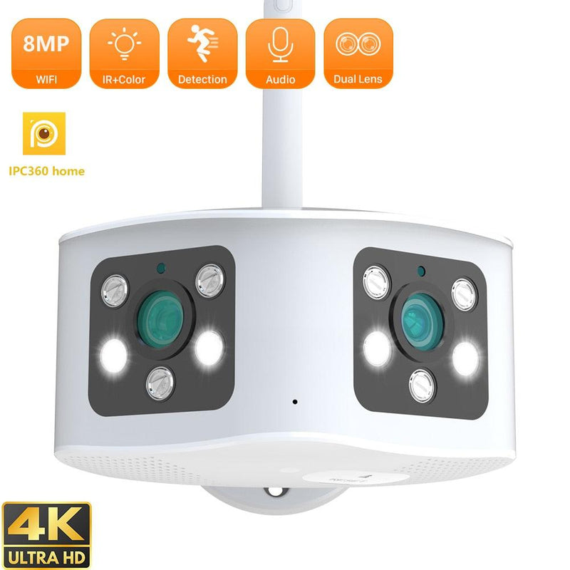 Caméra de surveillance ULTRA GRAND ANGLE - Double Objectif - DealValley