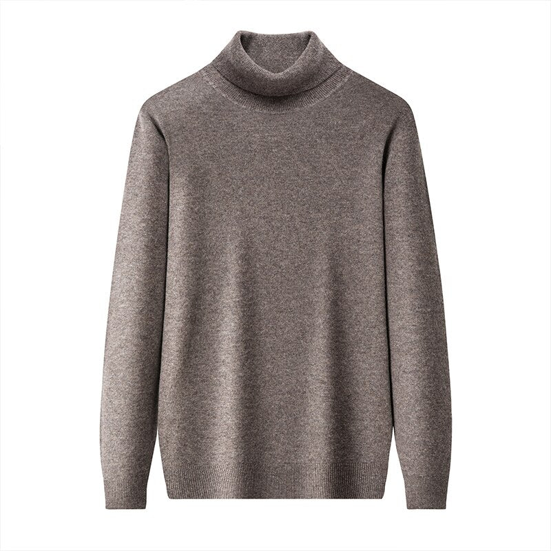 Pull col roulé en laine mérinos