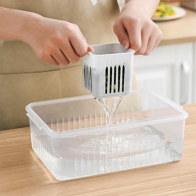 Boîte égouttoir compartimentée 6 en 1