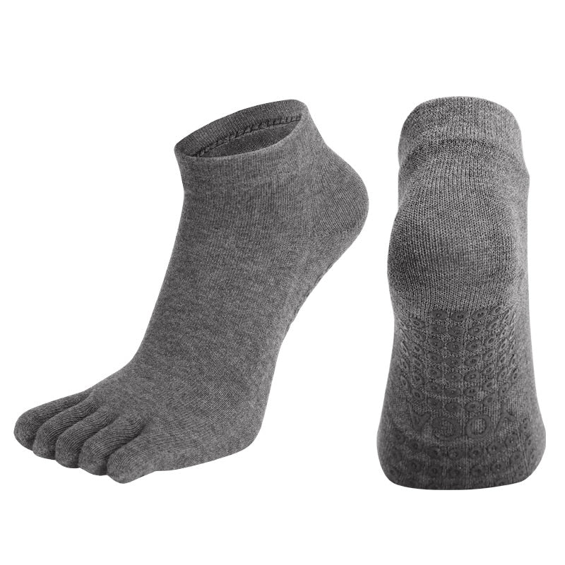 2x Chaussettes doigts antidérapantes