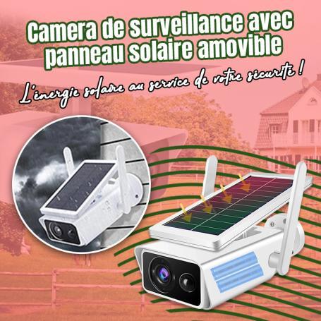 Camera de surveillance avec panneau solaire amovible - DealValley